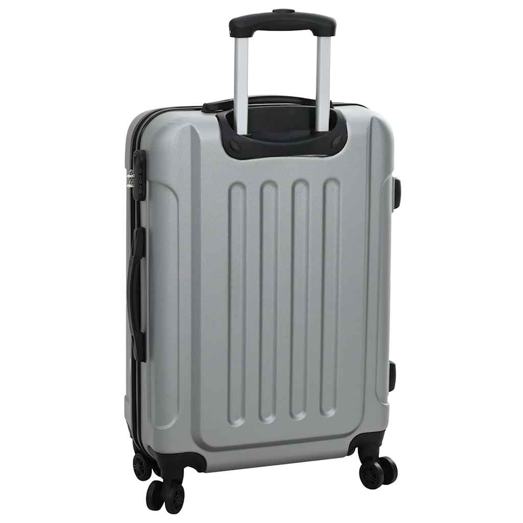 Koffer Set 3 pcs Silber 50 x 31 x 78 cm ABS Plastik, Stahl