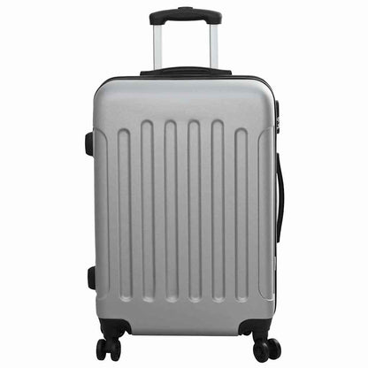 Koffer Set 3 pcs Silber 50 x 31 x 78 cm ABS Plastik, Stahl