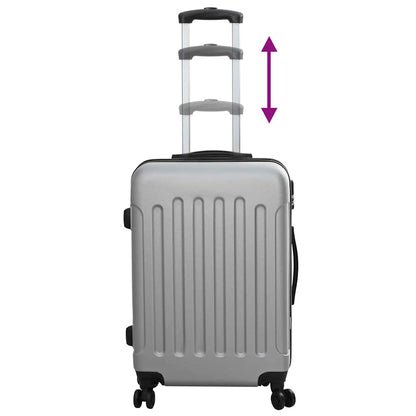 Koffer Set 3 pcs Silber 50 x 31 x 78 cm ABS Plastik, Stahl