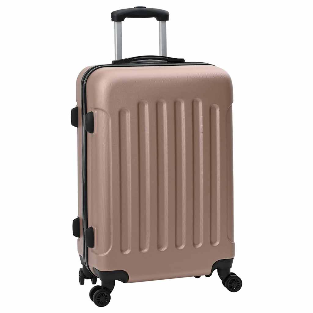Koffer Set 3 pcs Rotgolden 50 x 31 x 78 cm ABS Plastik, Stahl