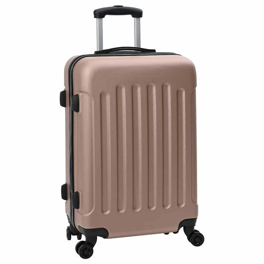 Koffer Set 3 pcs Rotgolden 50 x 31 x 78 cm ABS Plastik, Stahl