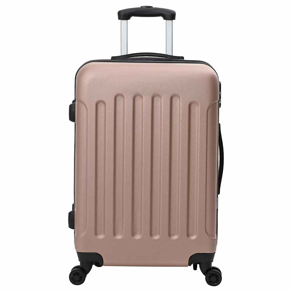 Koffer Set 3 pcs Rotgolden 50 x 31 x 78 cm ABS Plastik, Stahl