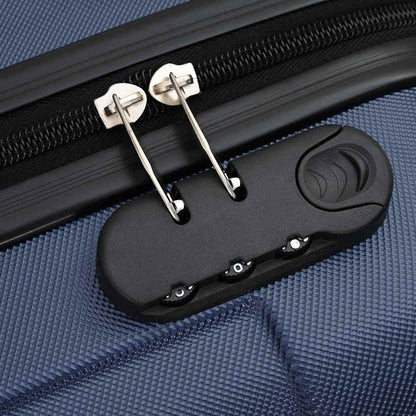 Koffer Set 3 pcs Dunkelblau 50 x 31 x 78 cm ABS Plastik, Stahl