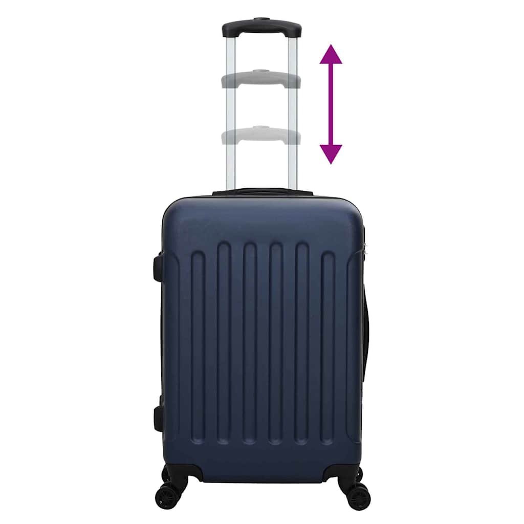Koffer Set 3 pcs Dunkelblau 50 x 31 x 78 cm ABS Plastik, Stahl