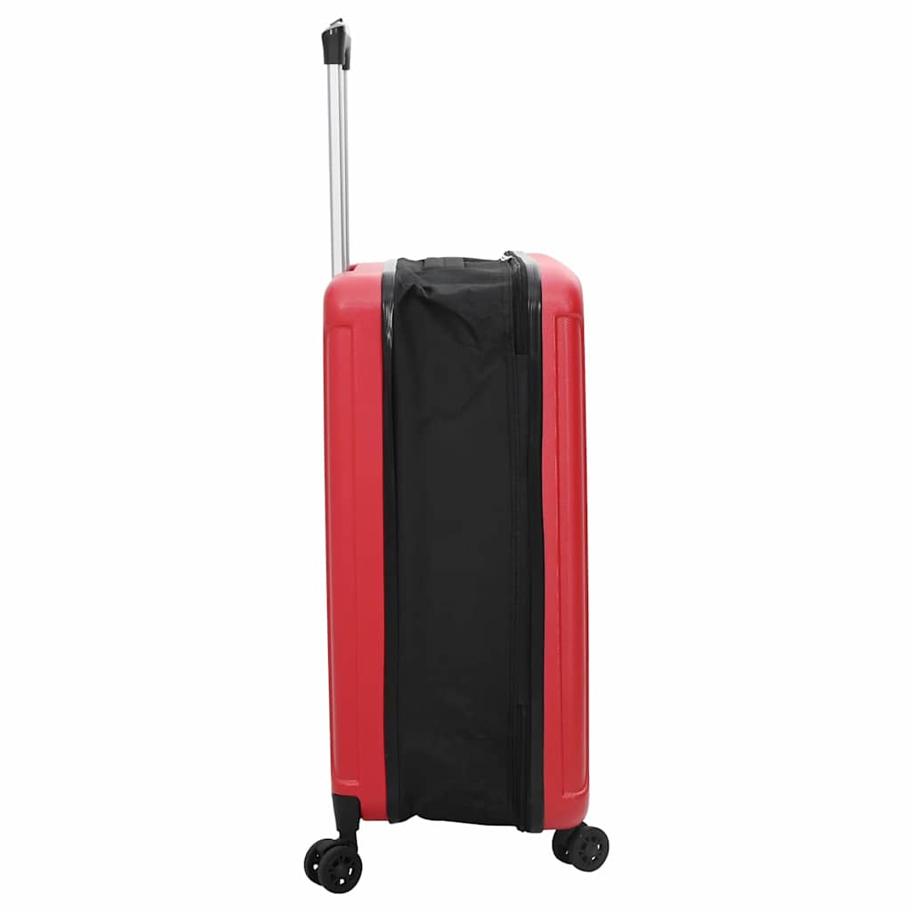 Koffer mit Schloss Rot 43 x 27 x 66 cm ABS Kunststoff