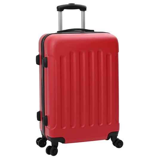 Koffer Set 3 pcs Rot 50 x 31 x 78 cm ABS Plastik, Stahl