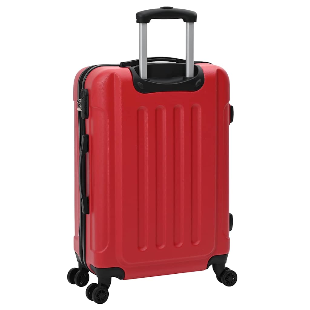 Koffer Set 3 pcs Rot 50 x 31 x 78 cm ABS Plastik, Stahl