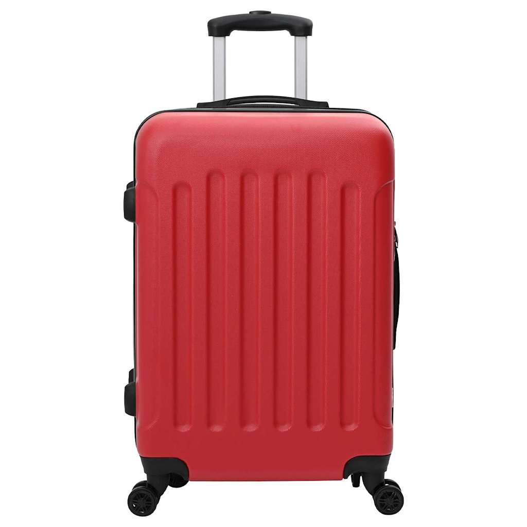 Koffer Set 3 pcs Rot 50 x 31 x 78 cm ABS Plastik, Stahl