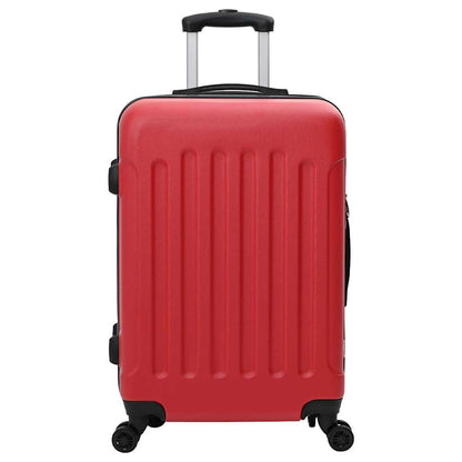 Koffer Set 3 pcs Rot 50 x 31 x 78 cm ABS Plastik, Stahl