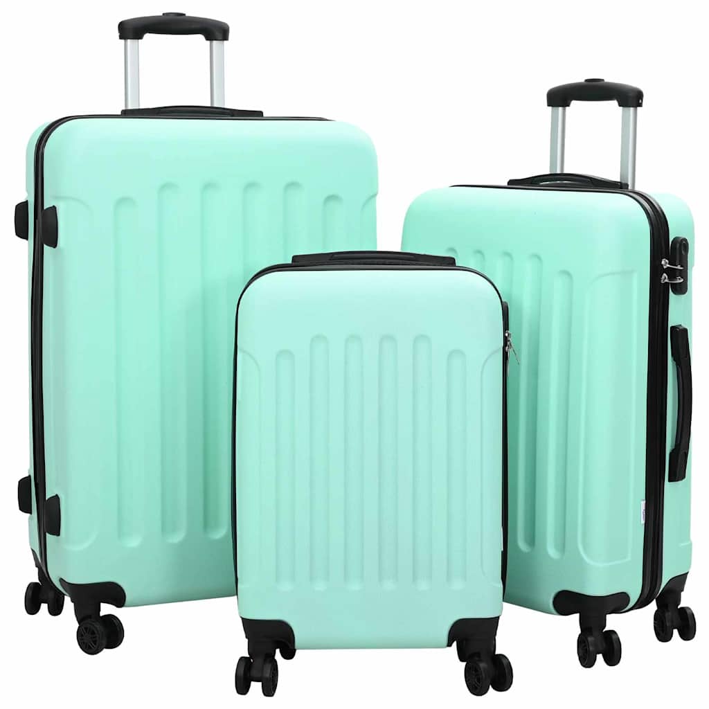 Koffer Set 3 pcs Mintgrün 50 x 31 x 78 cm ABS Plastik, Stahl