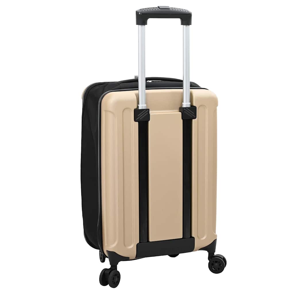 Koffer mit Schloss Champagner 34 x 23 x 55,5 cm ABS Kunststoff