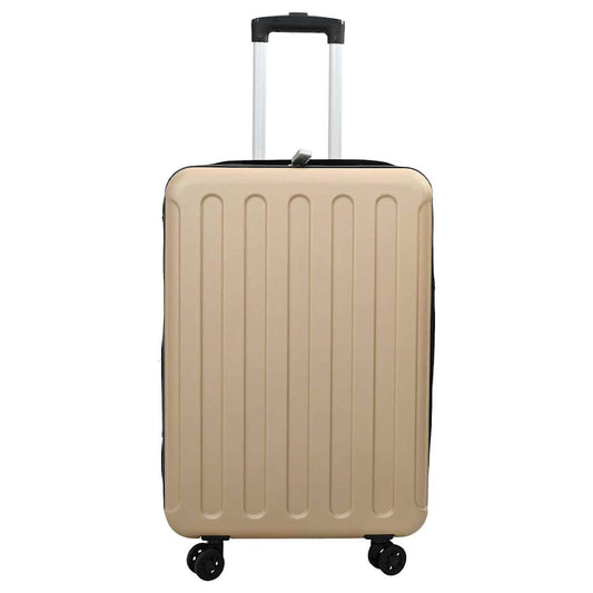 Koffer mit Schloss Champagner 34 x 23 x 55,5 cm ABS Kunststoff