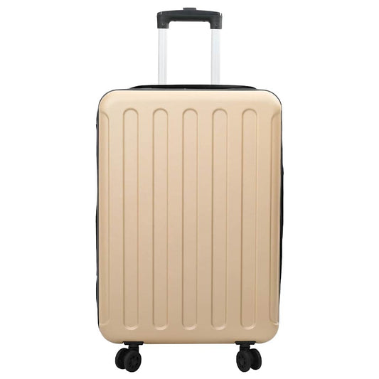 Koffer mit Schloss Champagner 43 x 27 x 66 cm ABS Kunststoff