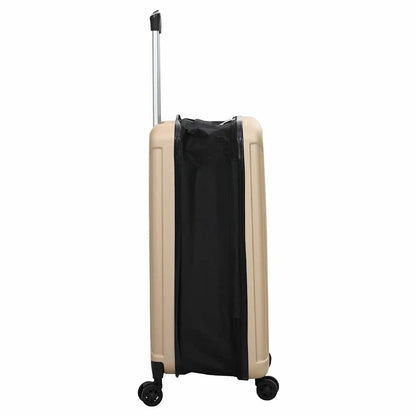 Koffer mit Schloss Champagner 50 x 30 x 76 cm ABS Kunststoff