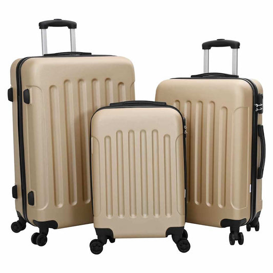 Koffer Set 3 pcs Champagner 50 x 31 x 78 cm ABS Plastik, Stahl