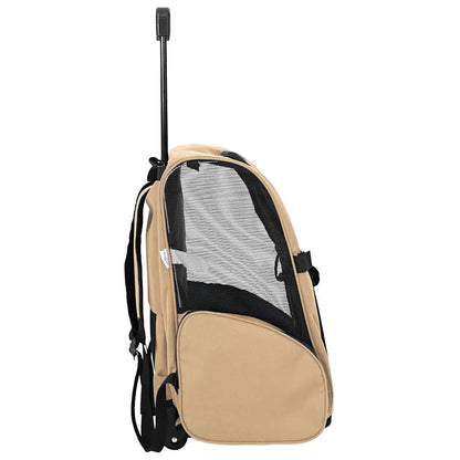 Trolley für Haustiere 3-in-1 Sandfarbe 48x32x(57-106) cm cm Oxford-Gewebe