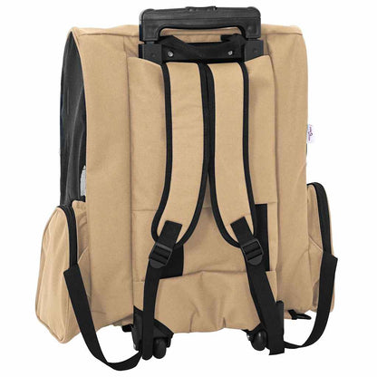 Trolley für Haustiere 3-in-1 Sandfarbe 48x32x(57-106) cm cm Oxford-Gewebe