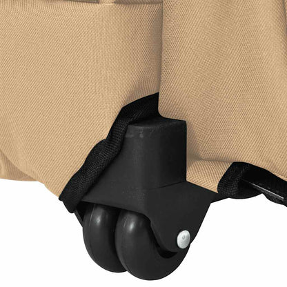 Trolley für Haustiere 3-in-1 Sandfarbe 48x32x(57-106) cm cm Oxford-Gewebe