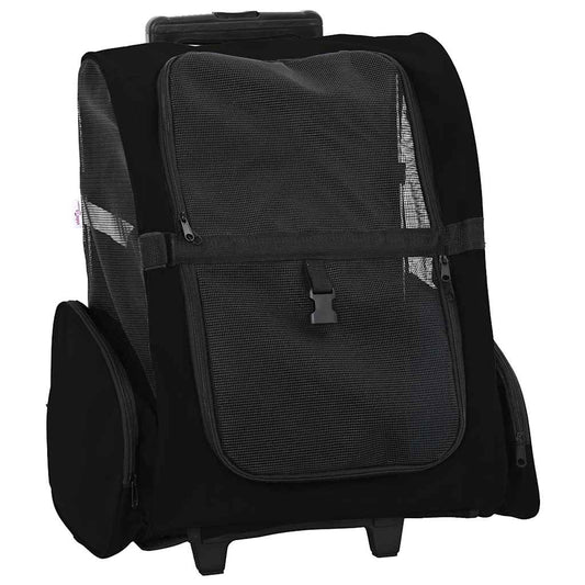 Trolley für Haustiere 3-in-1 Schwarz 48x32x(57-106) cm cm Oxford-Gewebe