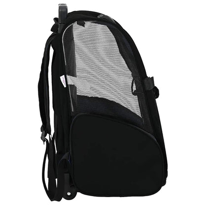 Trolley für Haustiere 3-in-1 Schwarz 48x32x(57-106) cm cm Oxford-Gewebe