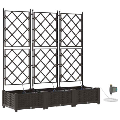Gartenpflanzer Braun 120 x 40 x 126 cm Stahl