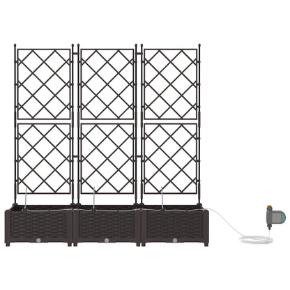 Gartenpflanzer Braun 120 x 40 x 126 cm Stahl