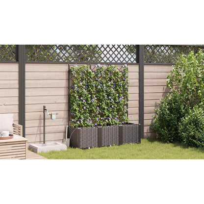 Gartenpflanzer Braun 120 x 40 x 142 cm Stahl