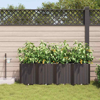 Gartenpflanzer Braun 160 x 40 x 52 cm Stahl
