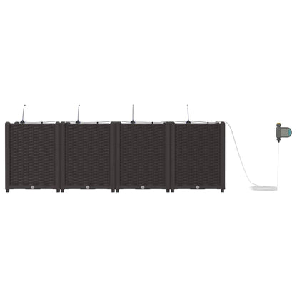 Gartenpflanzer Braun 160 x 40 x 52 cm Stahl