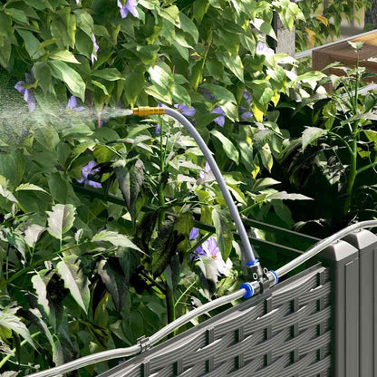 Gartenpflanzer Schwarz 120 x 40 x 126 cm Stahl