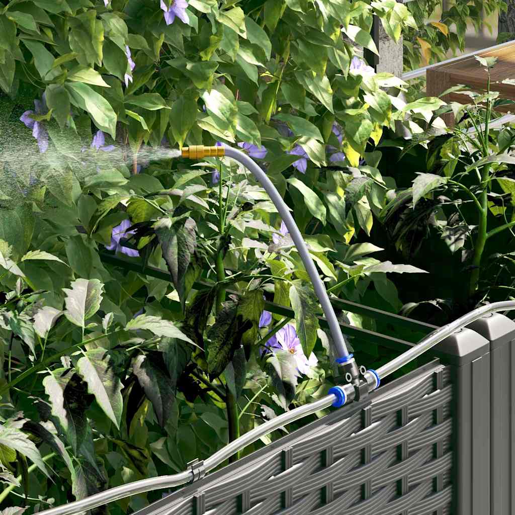 Gartenpflanzer Schwarz 120 x 120 x 126 cm Stahl