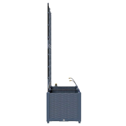 Gartenpflanzer Grau 80 x 40 x 142 cm Stahl