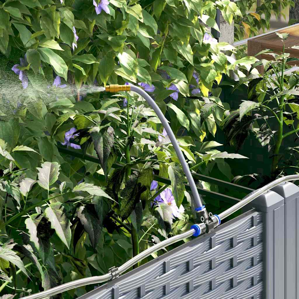 Gartenpflanzer Hellgrau 120 x 40 x 142 cm Stahl