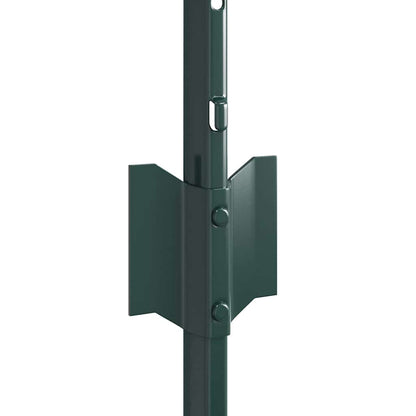 Zaunpfosten 5 pcs Grün 60 cm Stahl