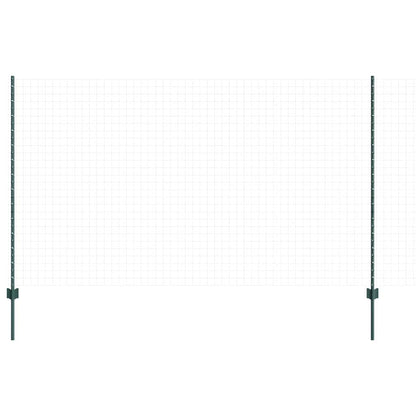 Zaunpfosten 10 pcs Grün 140 cm Stahl