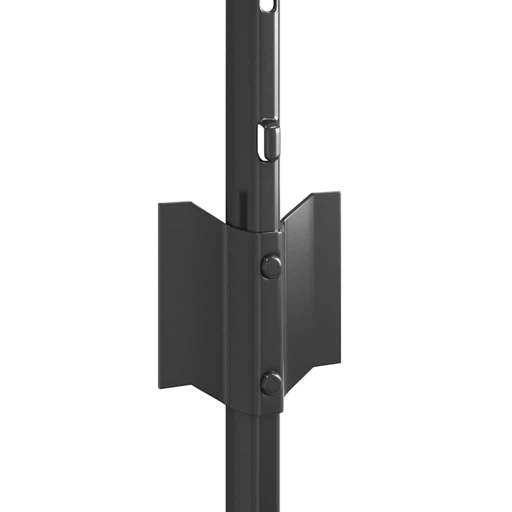 Zaunpfosten 11 pcs Grau 60 cm Stahl