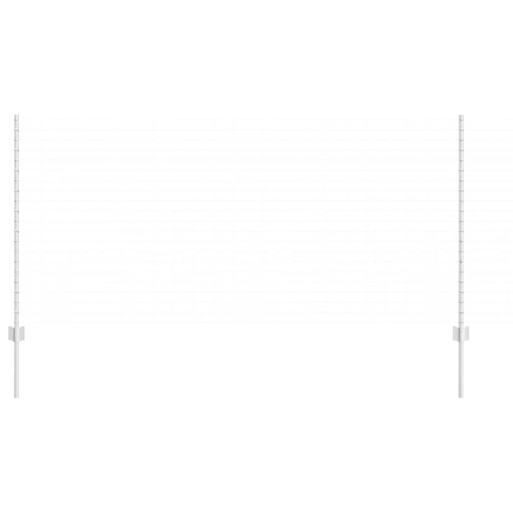 Zaunpfosten 22 pcs Silber 120 cm Verzinkter Stahl