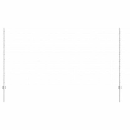 Zaunpfosten 10 pcs Silber 140 cm Verzinkter Stahl