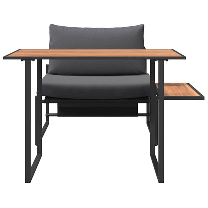 Garten Essgruppe 2 pcs Anthrazit Stahl