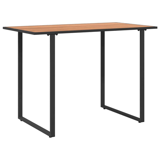Gartentisch Braun 100 x 55 x 70 cm Stahl und DPC
