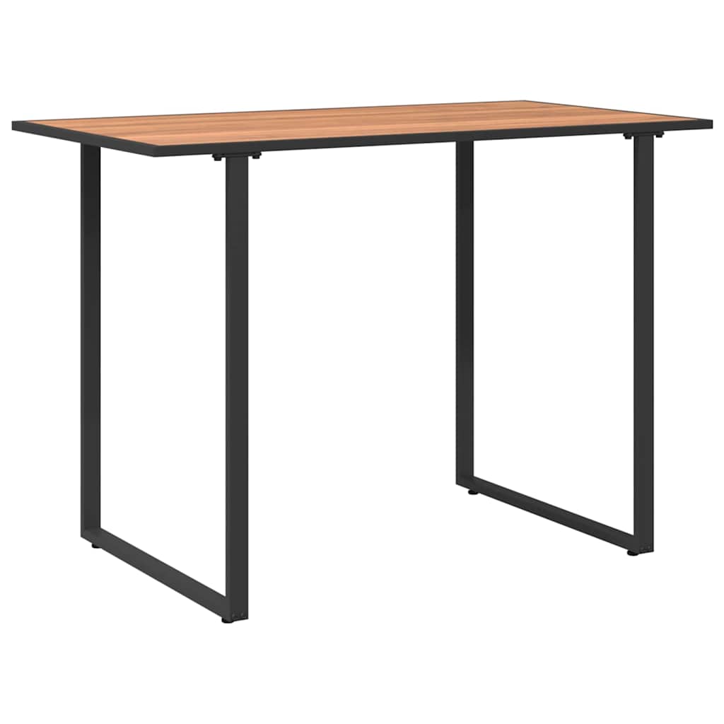Gartentisch Braun 100 x 55 x 70 cm Stahl und DPC