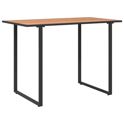 Gartentisch Braun 100 x 55 x 70 cm Stahl und DPC