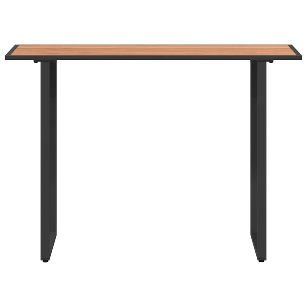 Gartentisch Braun 100 x 55 x 70 cm Stahl und DPC