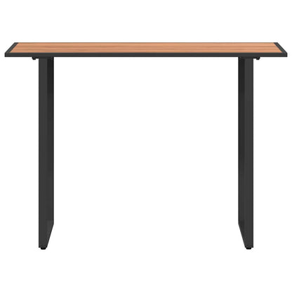 Gartentisch Braun 100 x 55 x 70 cm Stahl und DPC