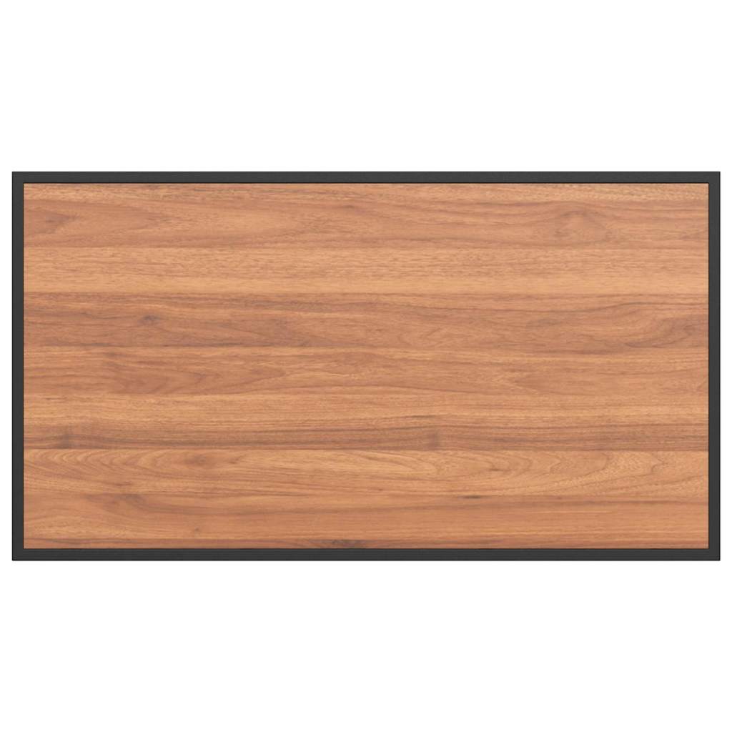 Gartentisch Braun 100 x 55 x 70 cm Stahl und DPC