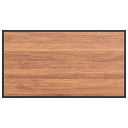 Gartentisch Braun 100 x 55 x 70 cm Stahl und DPC