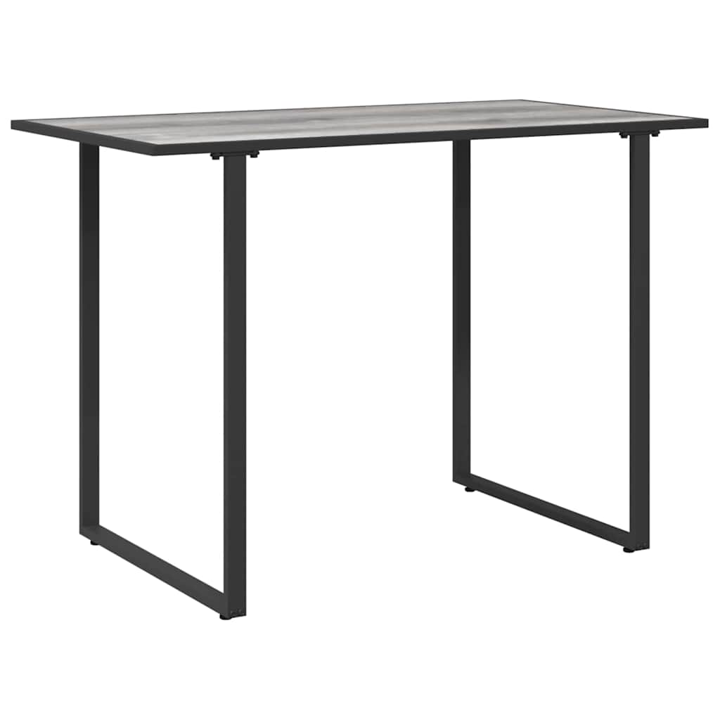 Gartentisch Grau 100 x 55 x 70 cm Stahl und DPC