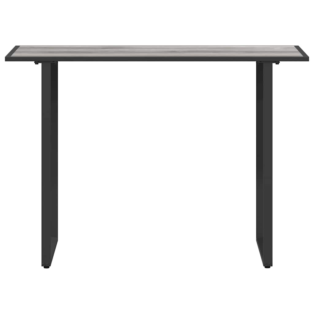 Gartentisch Grau 100 x 55 x 70 cm Stahl und DPC