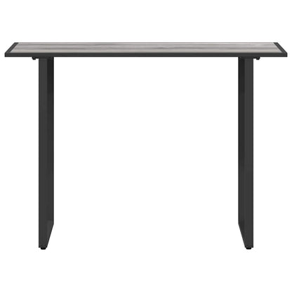 Gartentisch Grau 100 x 55 x 70 cm Stahl und DPC