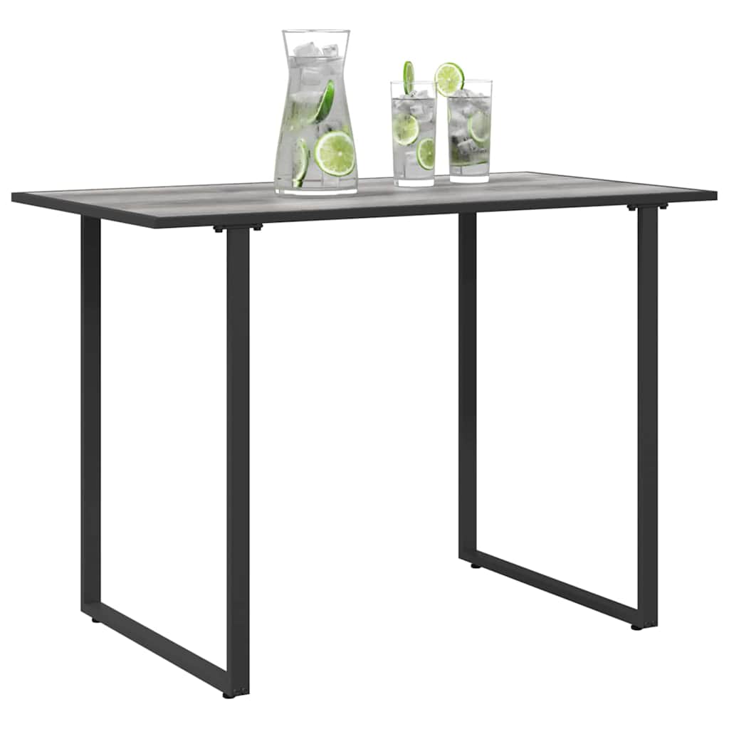 Gartentisch Grau 100 x 55 x 70 cm Stahl und DPC